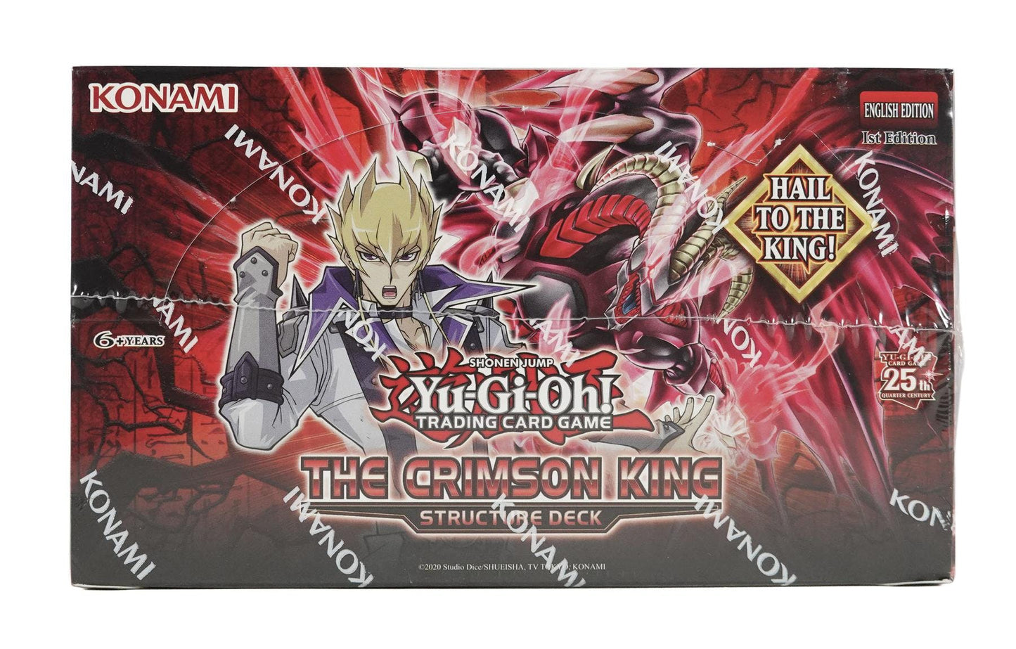 Yu Gi Oh! The Crimson King Structure Deck Display Box- Featuring Jack Atlas