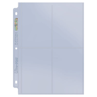 Ultra Pro 4-Pocket Platinum Page with 3-1/2" X 5 1/4" Pockets