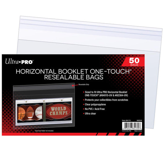 Ultra Pro Horizontal Booklet One-Touch Resealable Bags