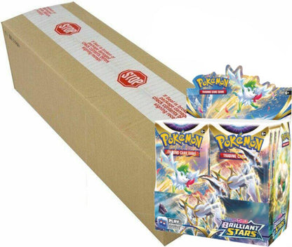 Pokemon Sword & Shield Brilliant Stars Booster Case (Case of 6 Boxes)