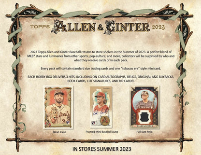 2023 Topps Allen & Ginter Chrome Baseball Hobby Box