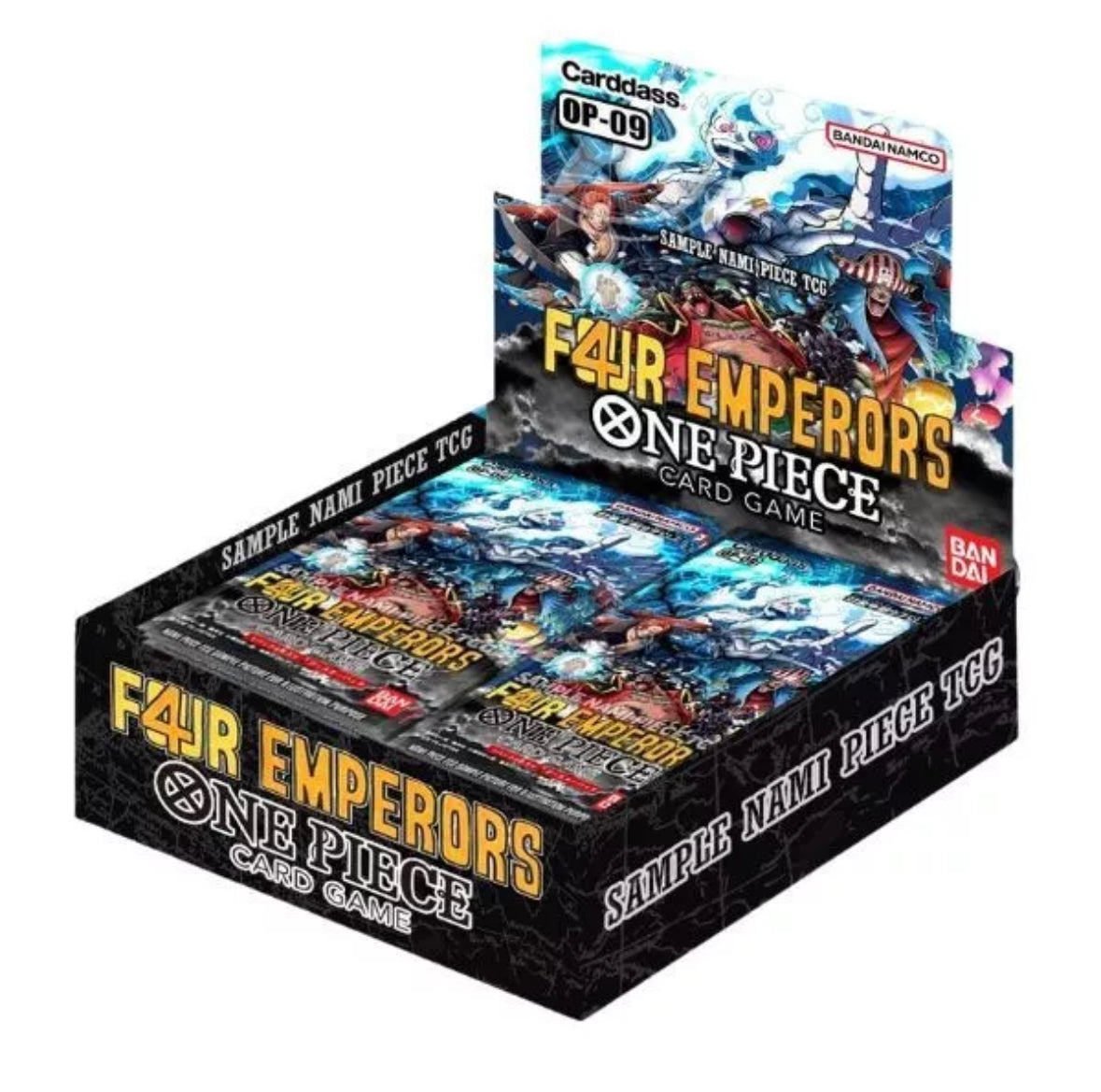 Bandai One-Piece Card Game OP-09 Four Emperors Booster Box Shikdar Trading Bandai One-Piece Card Game OP-09 Four Emperors Booster Box Shikdar Trading
