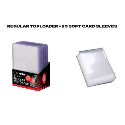 Ultra Pro Regular Toploaders 3" x 4" - With 25 Card Sleeves