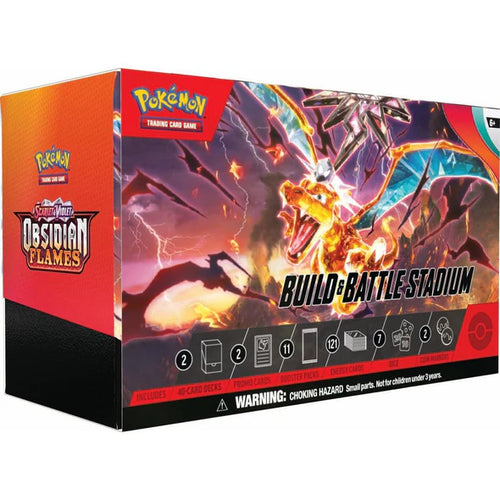 Pokemon Scarlet And Violet Obsidian Flames Build and Battle Stadium Box