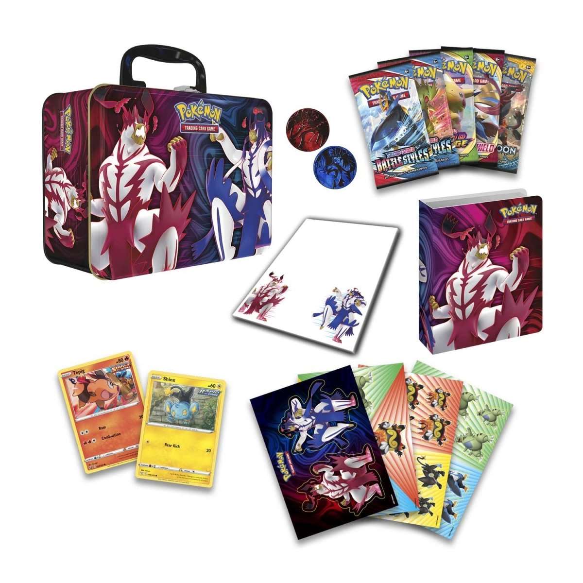 2021 Pokemon Battle Styles Spring Collector Chest Tin