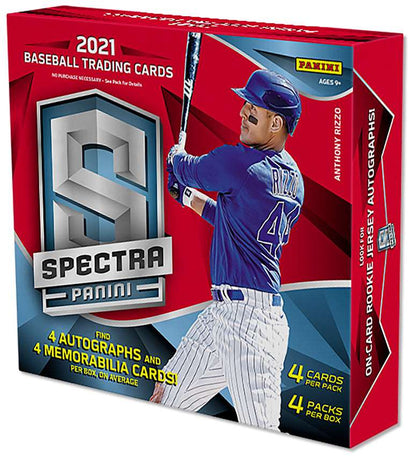 2021 Panini Spectra MLB Baseball Hobby Box