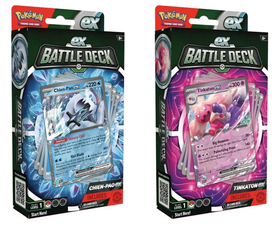 Pokemon Chien-Pao & Tinkaton Ex Battle Decks (Set of 2)