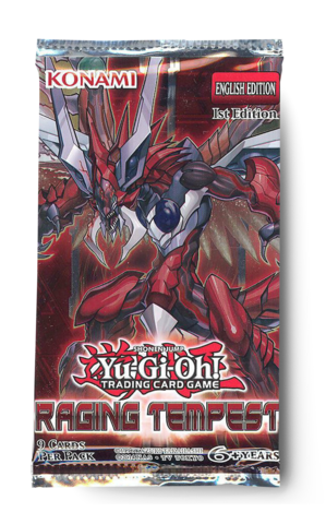 Yu Gi Oh! Raging Tempest 1st Edition Booster Pack (Lot of 2 Packs)