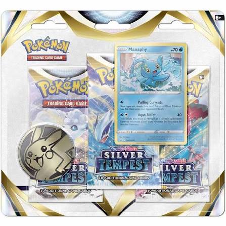 Pokemon Sword & Shield Silver Tempest 3-Pack Blister