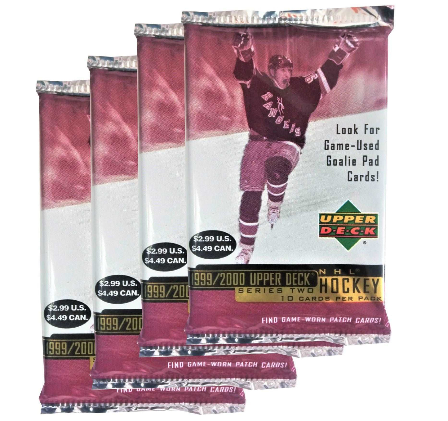 1999-00 Upper Deck Series 2 Hockey Packs (Lot of 4)