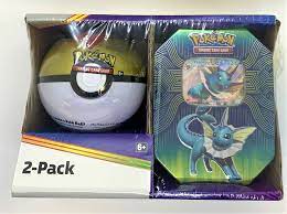 Pokemon GX Tin and Pokeball 2 Pack Combo