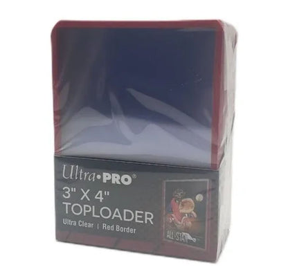 Ultra Pro Standard 3" x 4" Colored Border Toploaders- RED