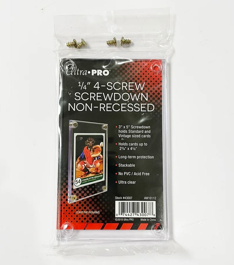 Ultra Pro UV 1/4"  3 x 5 Screwdown Non-Recessed Holder