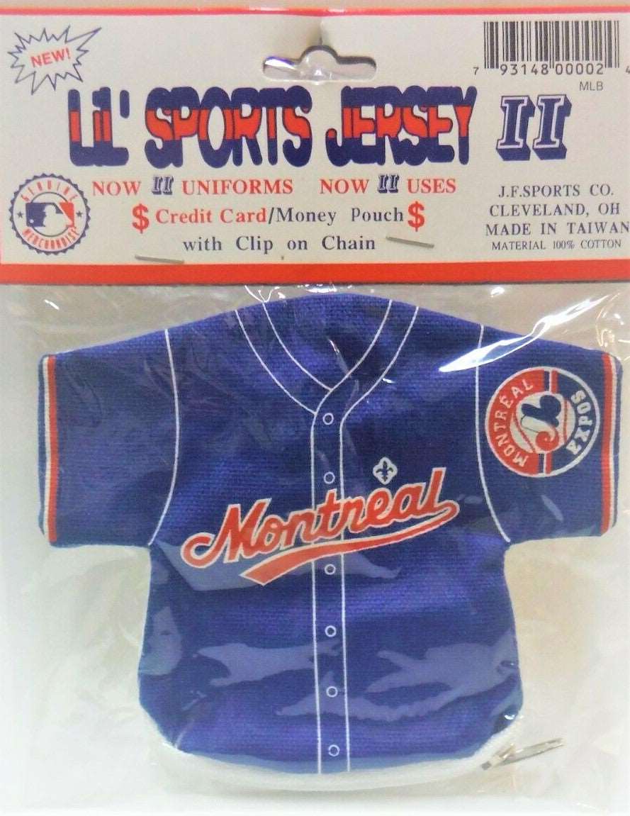 Montreal Expos LiL' Sports Jersey Money Pouch with Clip on Chain