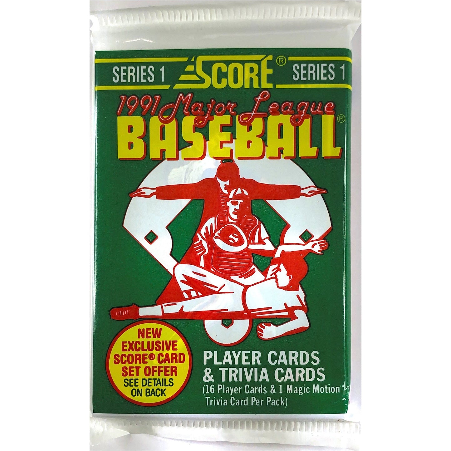 1991 Score Series 1 Baseball Retail Pack (Lot of 2 Packs)