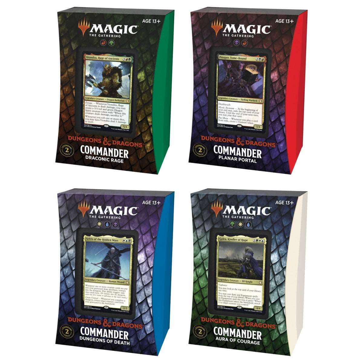 Magic The Gathering Adventures in the Forgotten Realms Commander Deck (Set of 4)