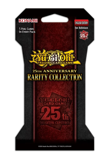 Yu Gi Oh! 25th Anniversary Rarity Collection 1st Edition Sleeved Booster Pack (Lot of 4)