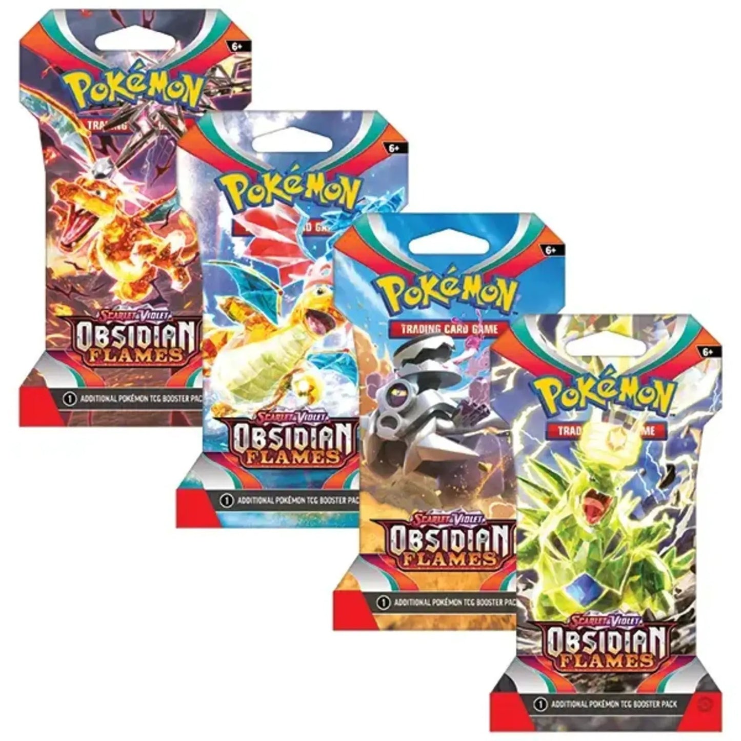 Pokemon Scarlet And Violet Obsidian Flames Sleeved Booster Packs