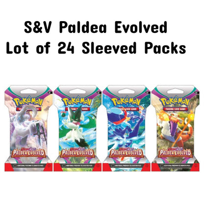 Pokemon Scarlet and Violet 2 Paldea Evolved Sleeved Booster Pack (24 Packs a Lot)