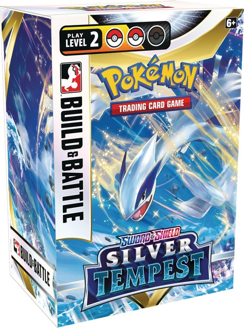 Pokemon Sword & Shield Silver Tempest Build & Battle Display Box