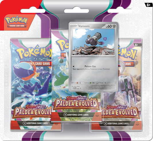 Pokemon Scarlet & Violet 2 Paldea Evolved 3-Pack Blister