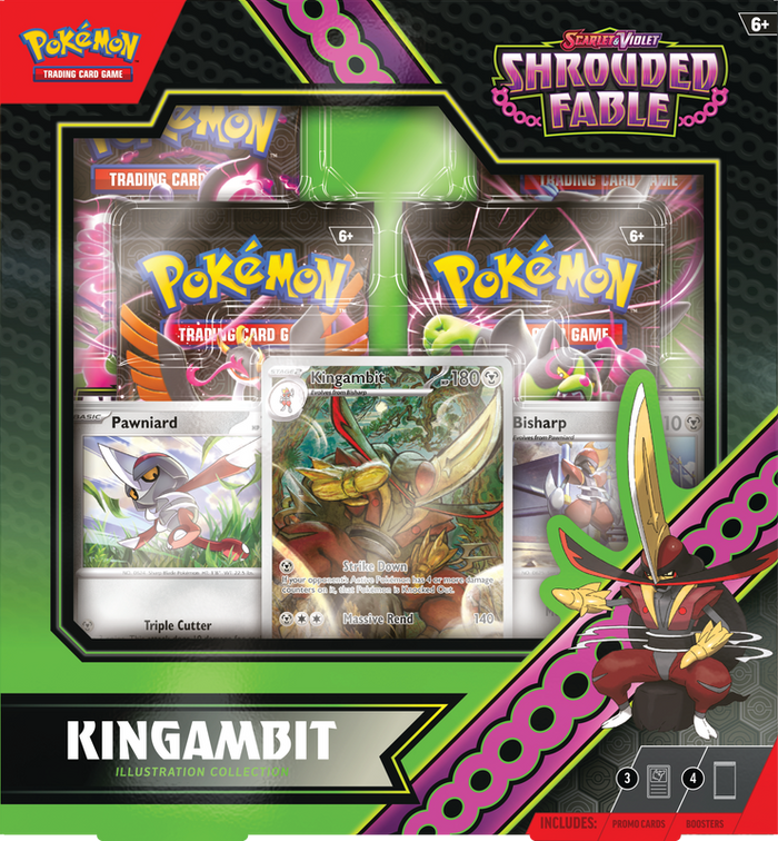 Pokemon Scarlet & Violet Shrouded Fable Kingambit Illustration Collection Box