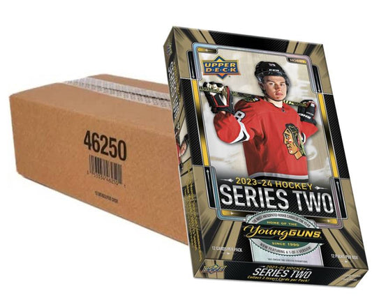 2023-24 Upper Deck Series 2 Hockey Hobby Box Case (Case of 12 Boxes)