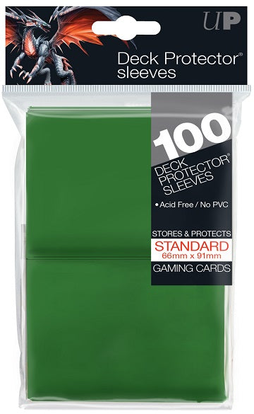 Ultra Pro Standard Size Deck Protectors Pack (100 ct) - Green