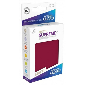 Ultimate Guard Matte Supreme UX Standard Size Sleeves (80ct) Pack