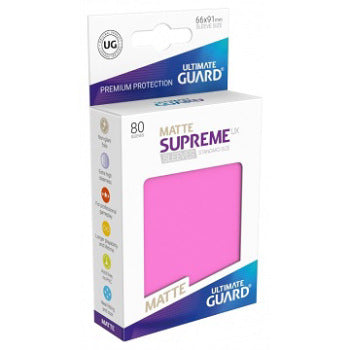 Ultimate Guard Matte Supreme UX Standard Size Sleeves (80ct) Pack