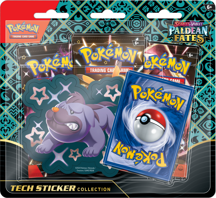 Pokemon Scarlet & Violet Paldean Fates Tech Sticker Collection