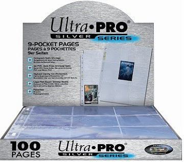 Ultra Pro Silver Series 9-Pocket Pages (100ct) Pack