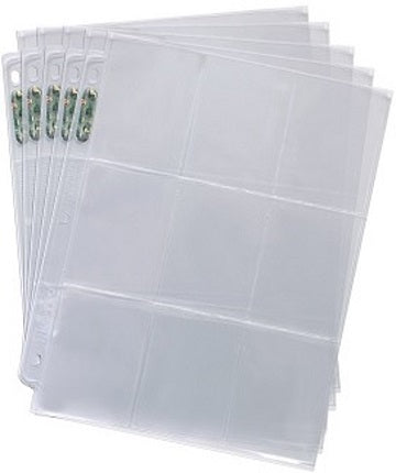 Ultra Pro 9-Pocket Silver Platinum Page (25ct) Pack