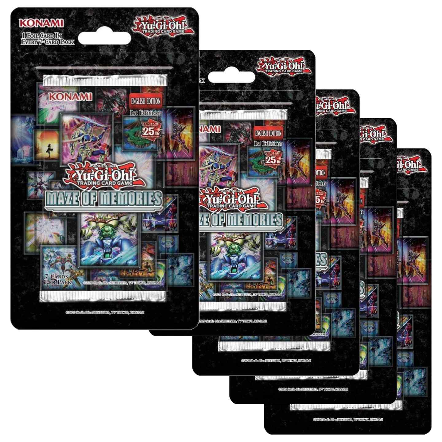 Yu-Gi-Oh! Maze of Memories English 1st Edition Blister Pack - Lot of 5