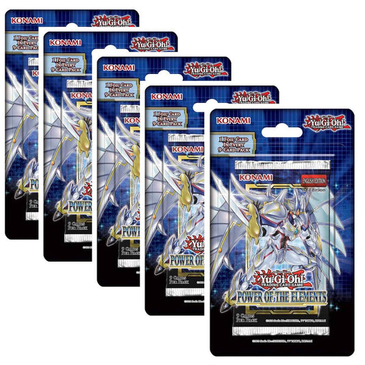 Yu Gi Oh! Power of the Elements 1st Edition English Blister Pack - Lot of 5