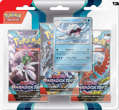 Pokemon SV04 Paradox Rift 3-Pack Blister Pack