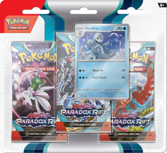 Pokemon SV04 Paradox Rift 3-Pack Blister Pack