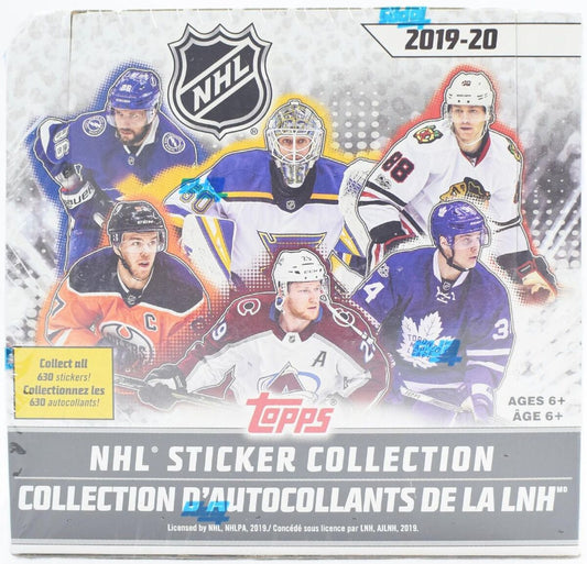 2019-20 Topps NHL Hockey Sticker Box