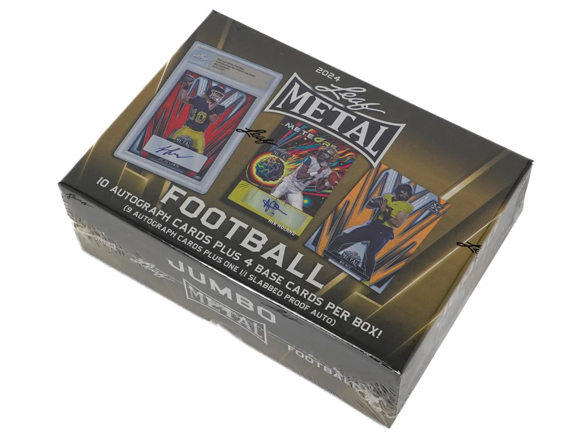 2024 Leaf Metal Football Jumbo Hobby Box