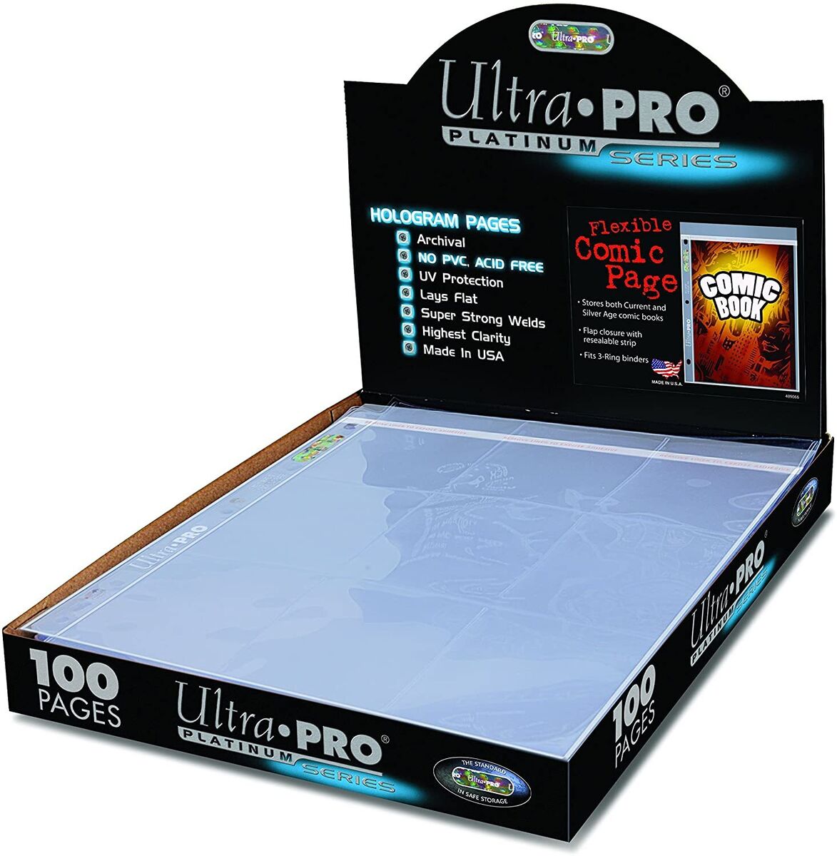 Ultra Pro 1-Pocket Fleixible Platinum Page for Comic Size Cards