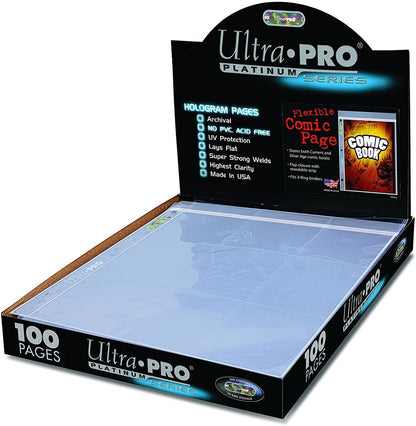 Ultra Pro 1-Pocket Fleixible Platinum Page for Comic Size Cards