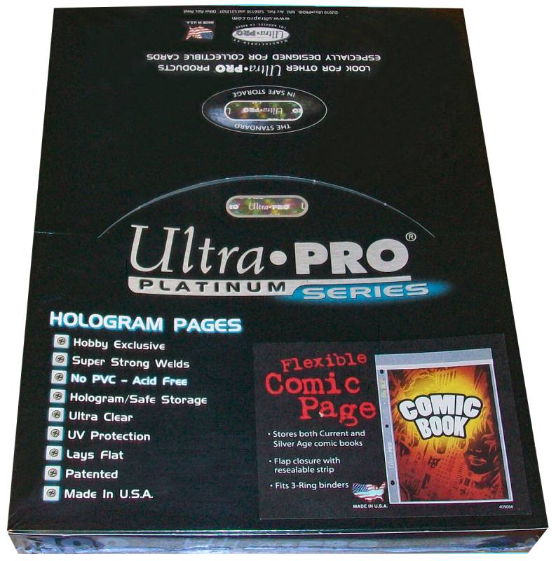 Ultra Pro 1-Pocket Fleixible Platinum Page for Comic Size Cards