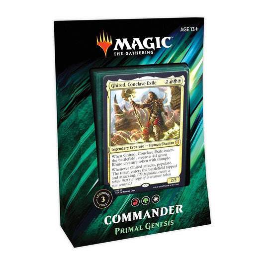 2019 Magic The Gathering Commander Primal Genesis Deck