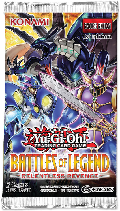 Yu Gi Oh! Battles of Legend Relentless Revenge 1st Edition Booster Pack