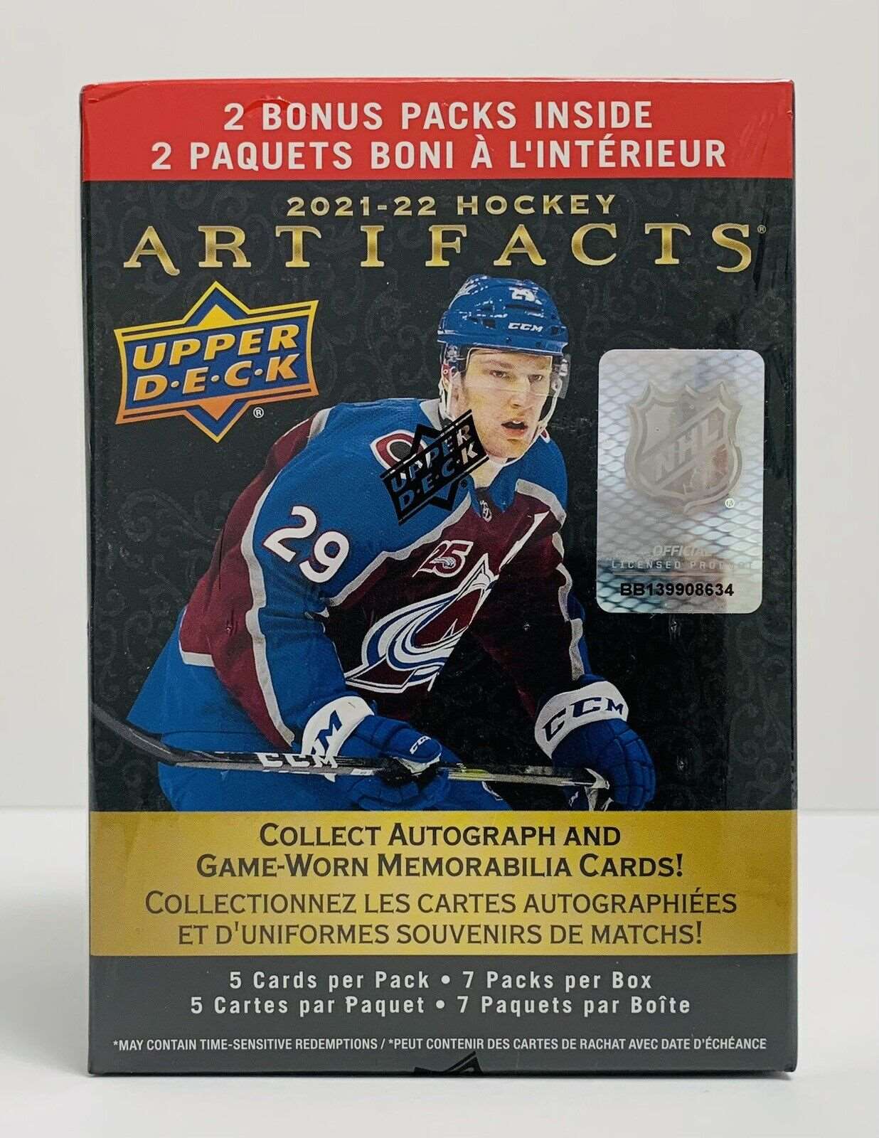 2021-22 Upper Deck Artifacts NHL Hockey Blaster Box