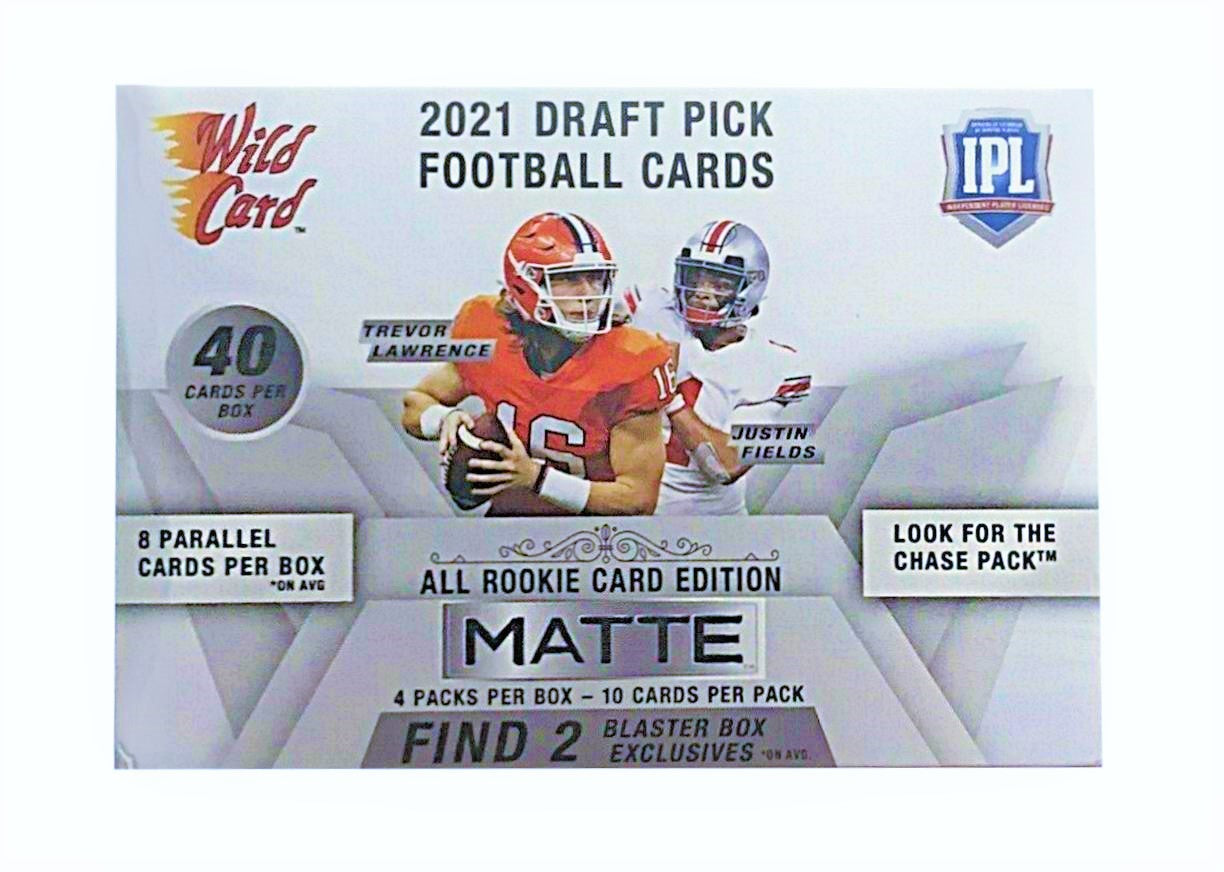 2021 Wild Card Draft Pick All Rookie Card Edition Matte Blaster Box (White)