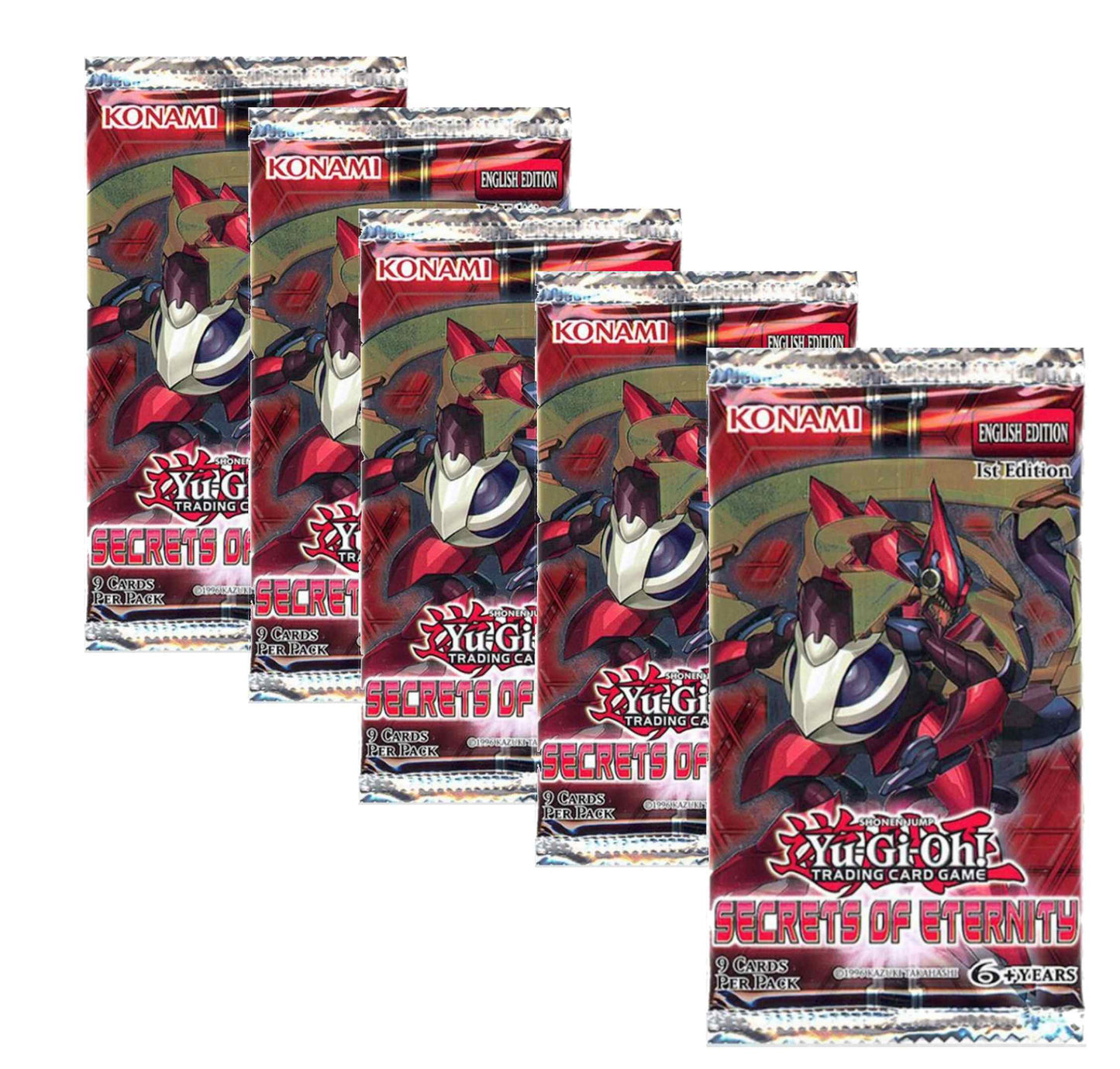 Yu Gi Oh! Secrets of Eternity 1st Edition Booster Pack (Lot of 2 Packs)