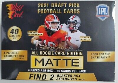 2021 Wild Card Draft Pick All Rookie Card Edition Matte Blaster Box (Black)