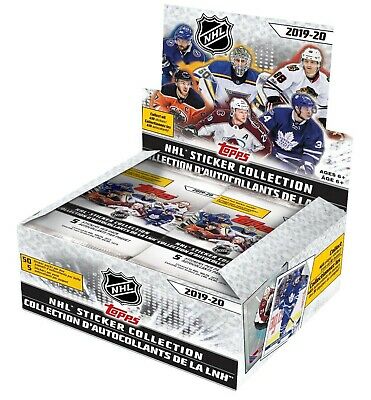 2019-20 Topps NHL Hockey Sticker Box