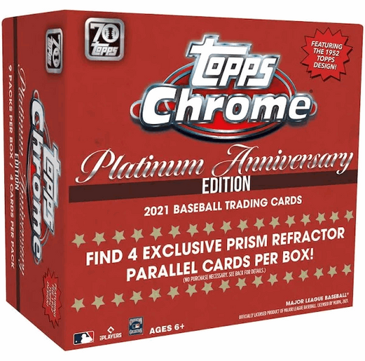 2021 Topps Chrome Platinum Anniversary MLB Baseball Mega Box